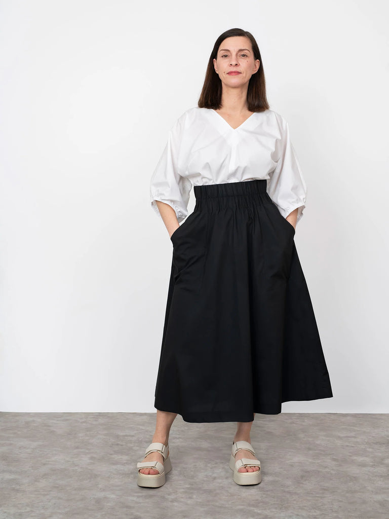 Elastic waist 2025 maxi skirt pattern