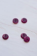 2-HOLE COROZO BUTTONS • Fuchsia • 11mm