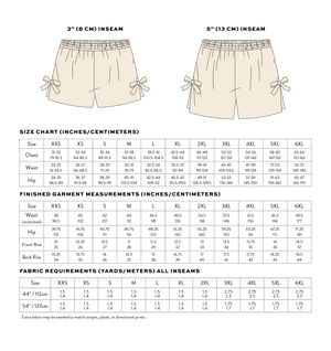 BOW BOXER SHORTS • PDF Pattern