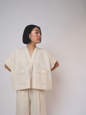 ZERO WASTE Cropped Shirt • PDF Pattern
