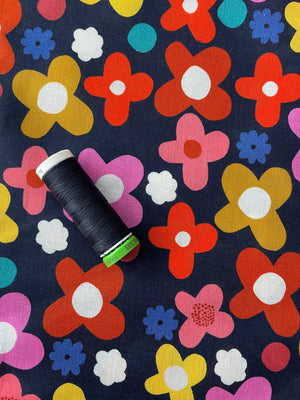 LINEN/COTTON BLEND • Daisy Pop $46.00/metre
