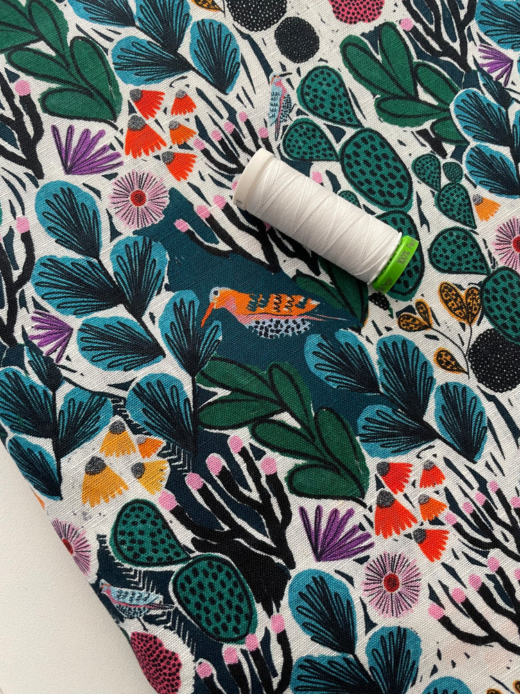 LINEN/COTTON BLEND • Iluka Garden $46.00/metre