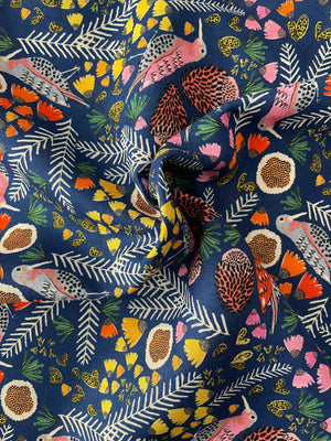 LINEN/COTTON BLEND • Iluka Sea Garden $46.00/metre