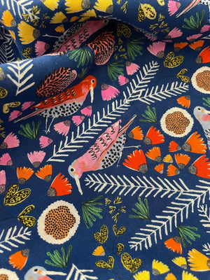 LINEN/COTTON BLEND • Iluka Sea Garden $46.00/metre