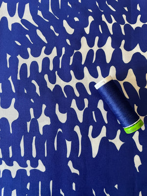 COTTON POPLIN • Blue Ferns $39.00/metre
