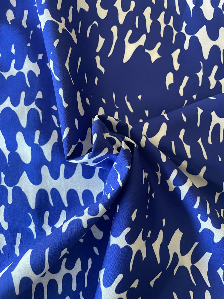 COTTON POPLIN • Blue Ferns $39.00/metre
