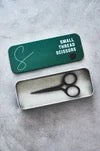 SMALL THREAD SCISSORS • Black or Stainless Steel • Sewply