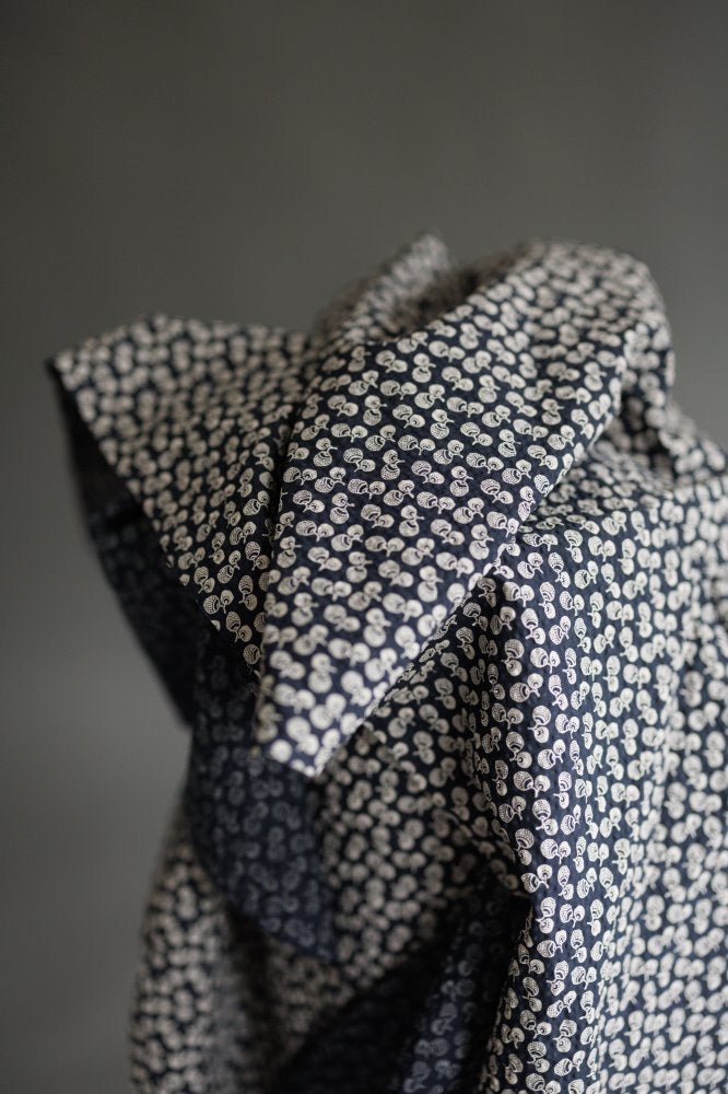 ORGANIC COTTON SEERSUCKER • DONGURI • Navy Nut $52.00/metre – Pattern ...