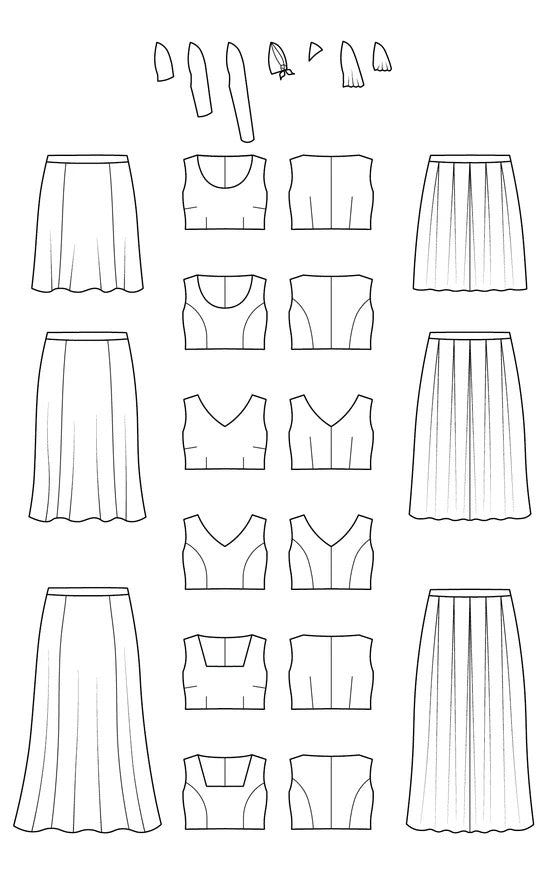 UPTON DRESS & SKIRT PLUS EXPANSION PACK • Pattern