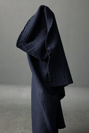 QUILTED COTTON JACQUARD • SOFT STITCH • Navy SALE $60/per metre ($30.00/per 1/2 metre)