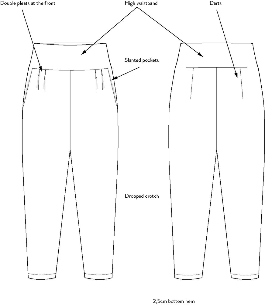 PLEATED TROUSERS • Pattern