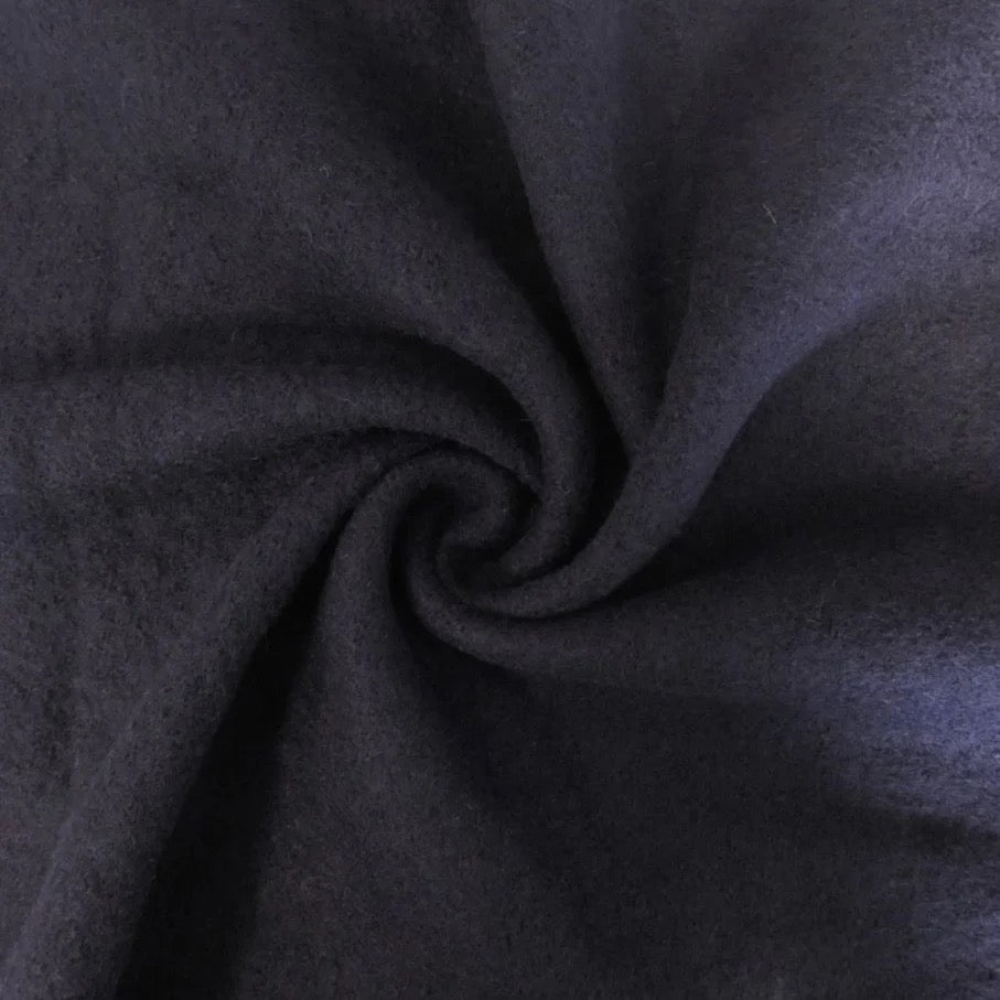 BOILED WOOL CREPE • Navy SALE $56.00/metre