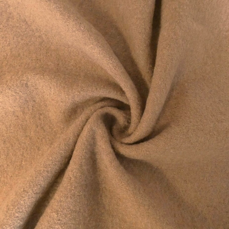 BOILED WOOL CREPE • Tan SALE $56.00/metre