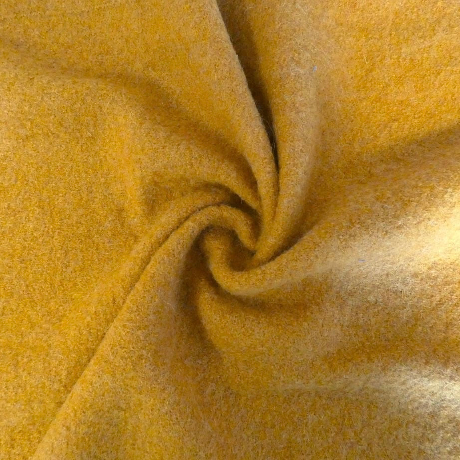 BOILED WOOL CREPE • Ochre SALE $56.00/metre