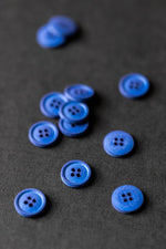 COTTON BUTTONS • Bright Blue • 15mm
