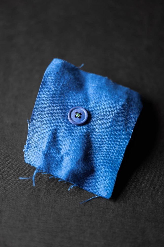 COTTON BUTTONS • Bright Blue • 15mm