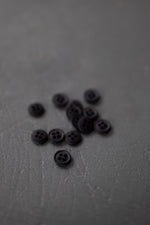 COTTON BUTTONS • Black • 11mm