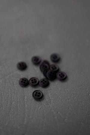COTTON BUTTONS • Black • 11mm
