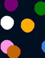 COTTON POPLIN • LARGE CONFETTI • Black • Remnant 155cm