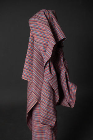 HANDWOVEN COTTON CHECK • Annie G $52.00/metre