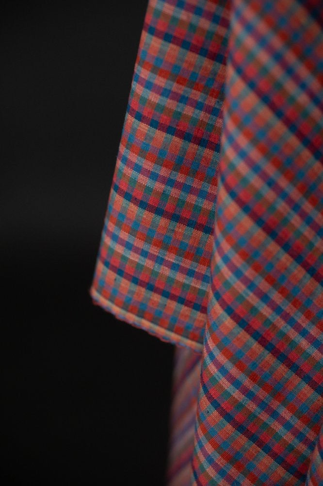 HANDWOVEN COTTON CHECK • Annie G $52.00/metre