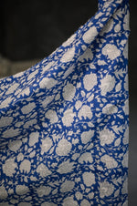 INDIAN COTTON • HAND BLOCK • Posy Flower $46.00/metre