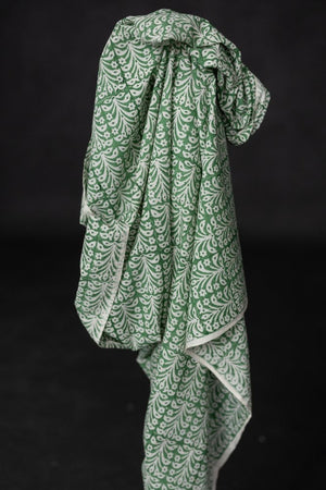 INDIAN COTTON • HAND BLOCK • Lovage $46.00/metre