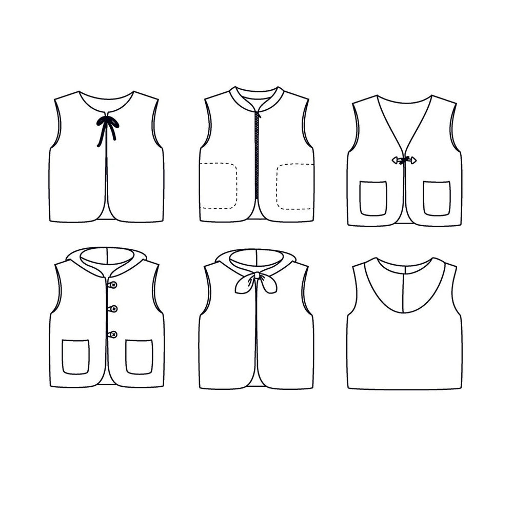 VIENNE Unisex Vest • Pattern