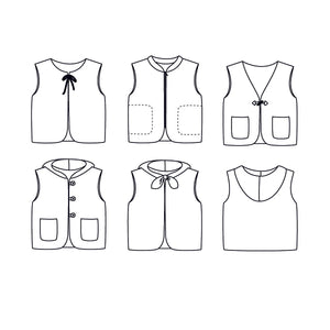 VIENNE Unisex Vest • Pattern