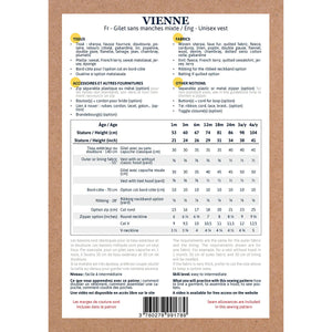 VIENNE Unisex Vest • Pattern