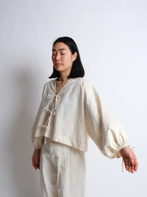 ZERO WASTE Bow Top - Hack PDF - ADD ON TO 'ZW CROPPED SHIRT' • PDF Pattern