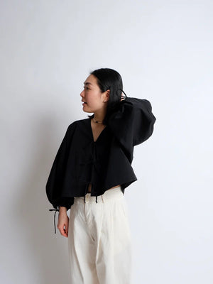 ZERO WASTE Bow Top - Hack PDF - ADD ON TO 'ZW CROPPED SHIRT' • PDF Pattern