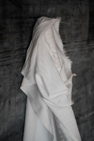TENCEL™ LYOCELL/LINEN • White $63.00/metre ($15.75/25cm)