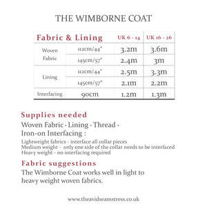 THE WIMBORNE • Pattern