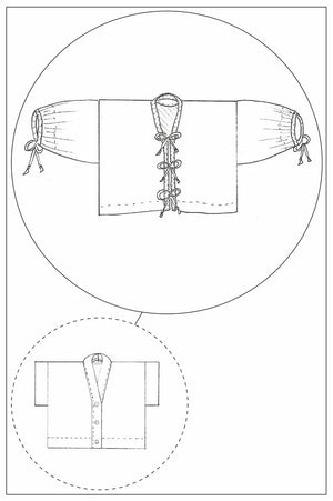 ZERO WASTE Bow Top - Hack PDF - ADD ON TO 'ZW CROPPED SHIRT' • PDF Pattern