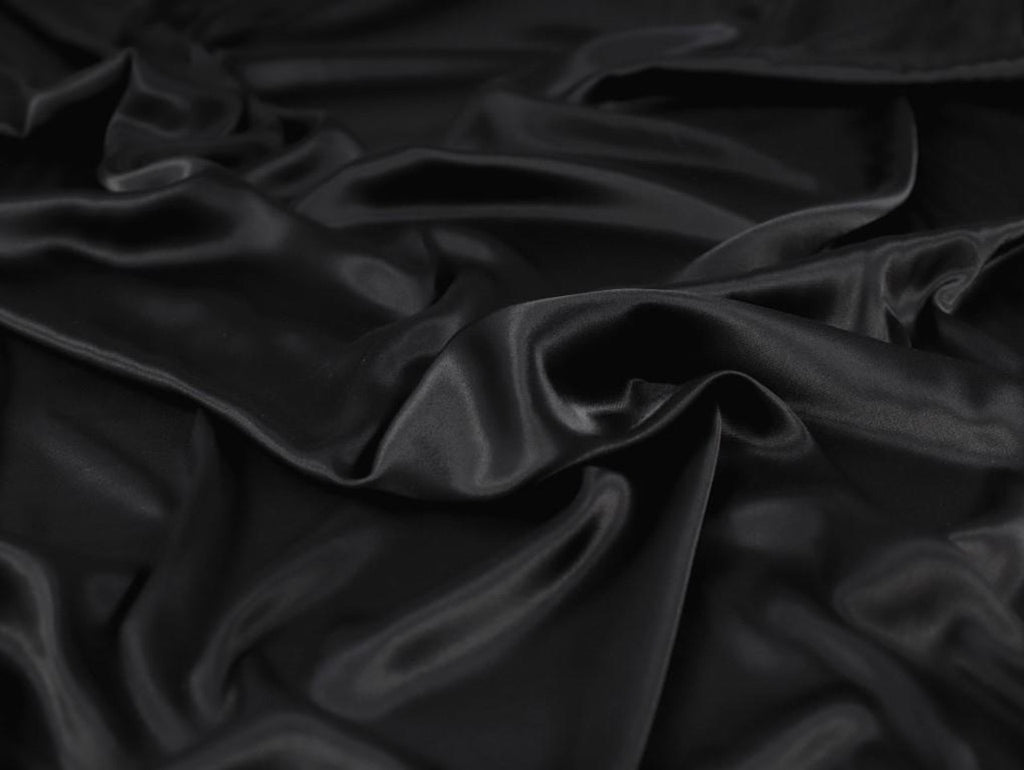 VISCOSE ECOVERO™ SATIN • BARDOT • Black $49.00/metre – Pattern Scissors ...