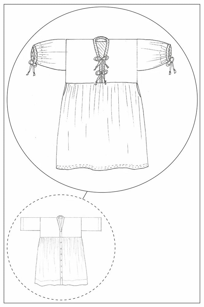 ZERO WASTE Bow Dress - Hack PDF - ADD ON TO 'ZW GATHER DRESS' • PDF Pattern
