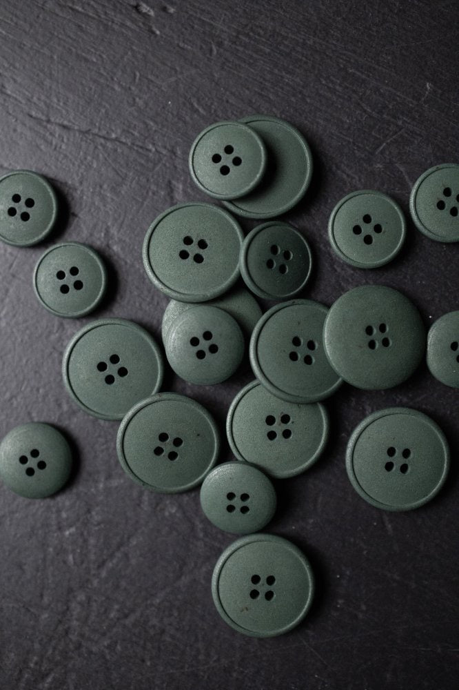 HEMP BUTTONS •  Mid Green • 15mm or 20mm