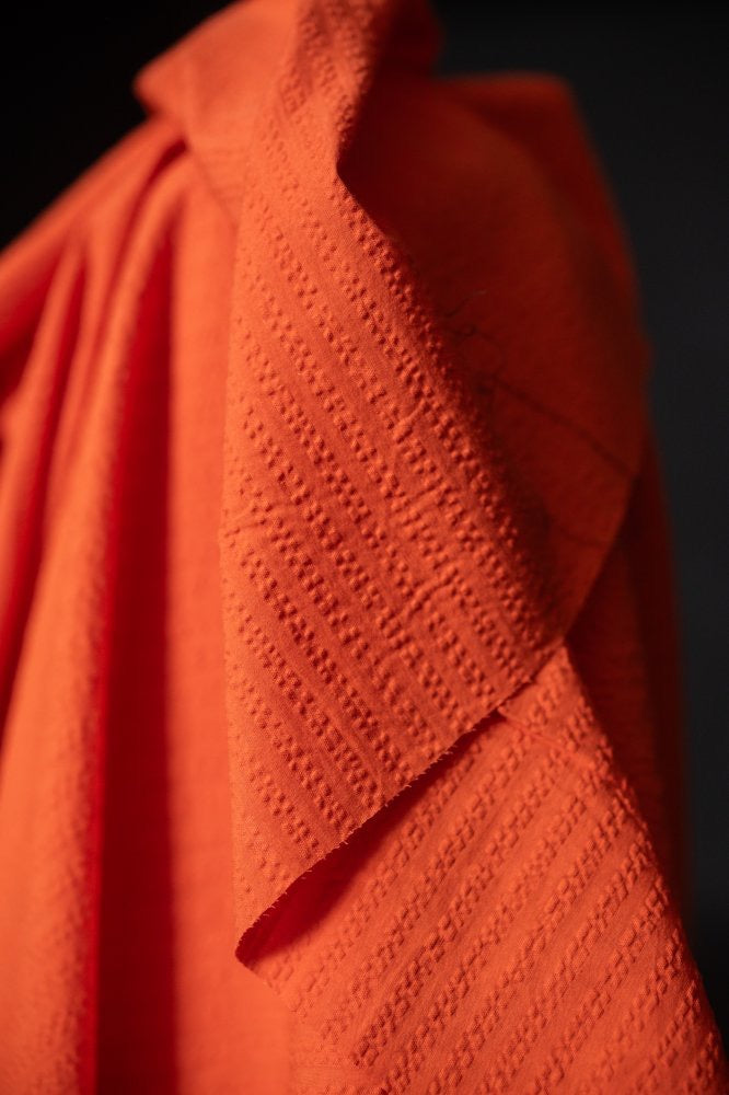 ORGANIC COTTON SEERSUCKER • Dynamite $55.00/metre