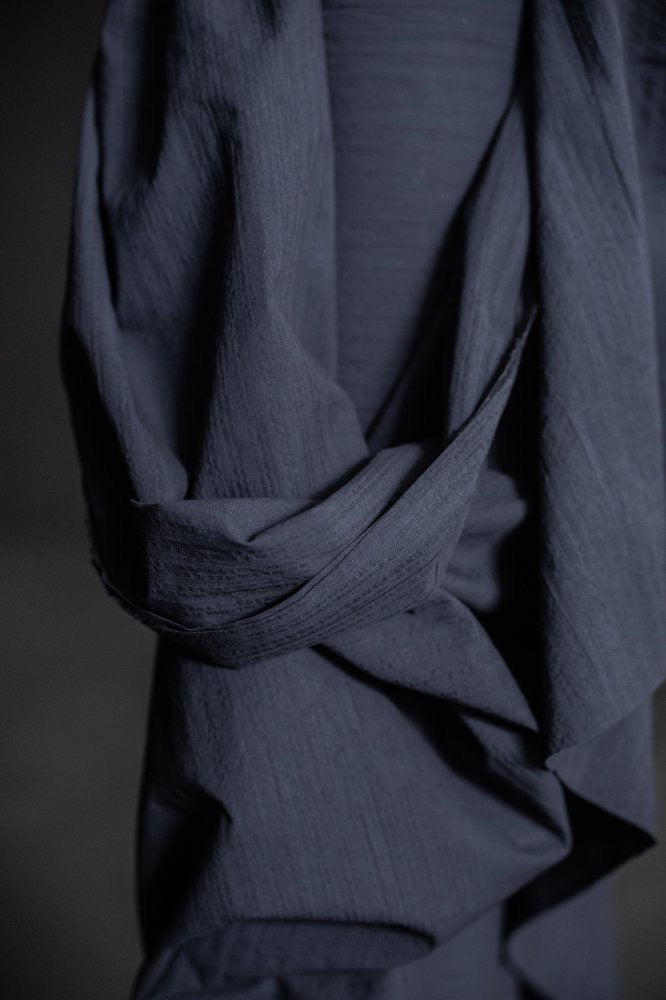 ORGANIC COTTON SEERSUCKER • Galaxy $55.00/metre