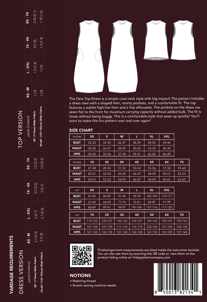 THE DEW TOP & DRESS • Pattern