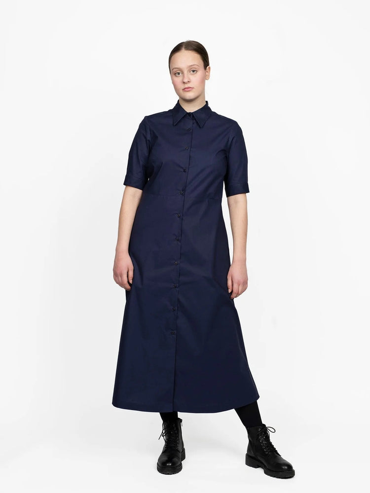 a line shirt dress pattern Women's Yoked Pleated Shirt Dress, Vintage 1940s Sewing Pattern – Vintage Sewing  Pattern Company main image 0