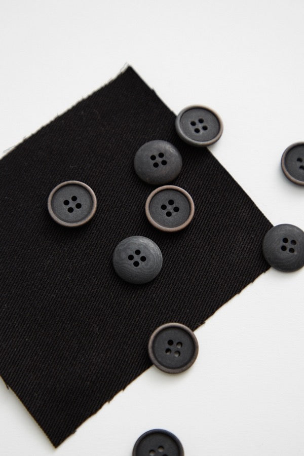 BLAZE COROZO BUTTONS • Black • 15mm or 20mm