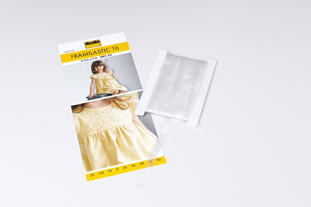 VLIESELINE • FRAMILASTIC TRANSPARENT TAPE • 6mm x 5m pack