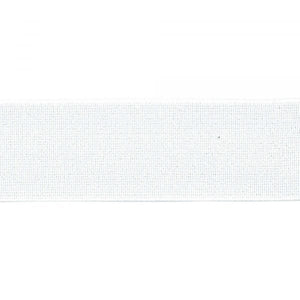 NON-ROLL ELASTIC • HIGH DENSITY ELASTIC • White 32mm