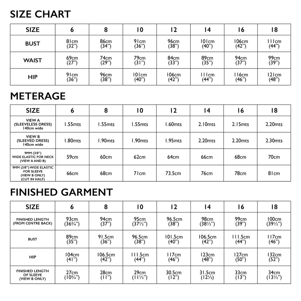 TESSUTI • RAE DRESS PATTERN • PATTERN SCISSORS FROCK – Pattern Scissors ...