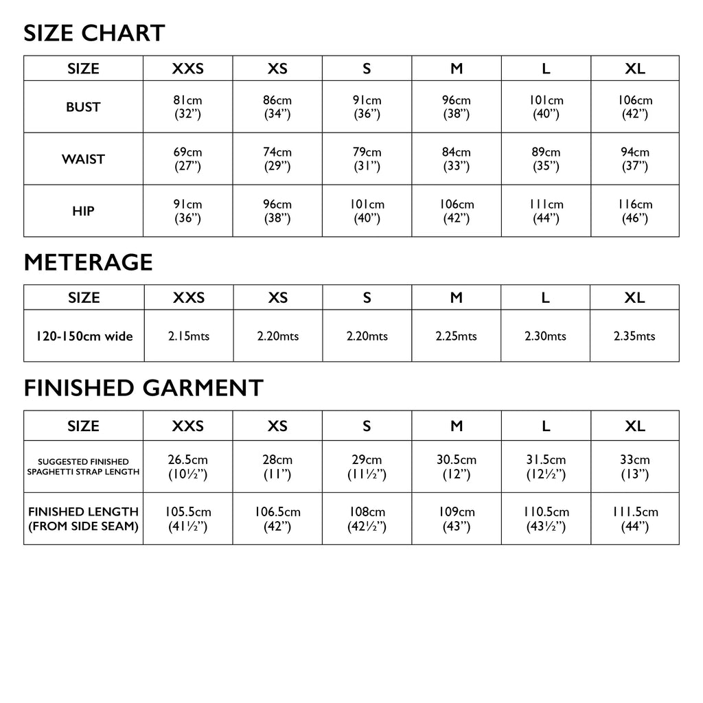 TESSUTI • SADIE SLIP DRESS PATTERN • PATTERN SCISSORS FROCK – Pattern ...