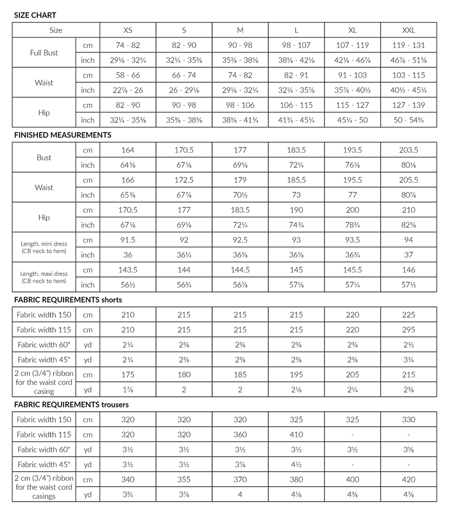 SUVI CAFTAN MINI & MAXI DRESS • PDF Pattern