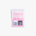 THIS IS THE BACK • Woven Labels