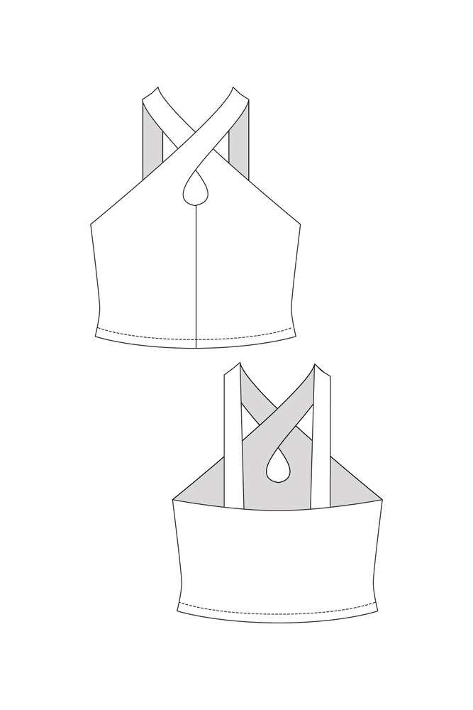 ULPU CROSS NECK TANK TOP • PDF Pattern